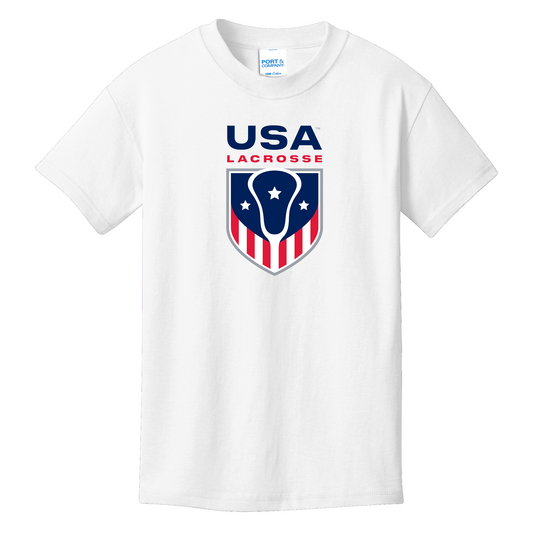 Youth USA Lacrosse Cotton Short Sleeve