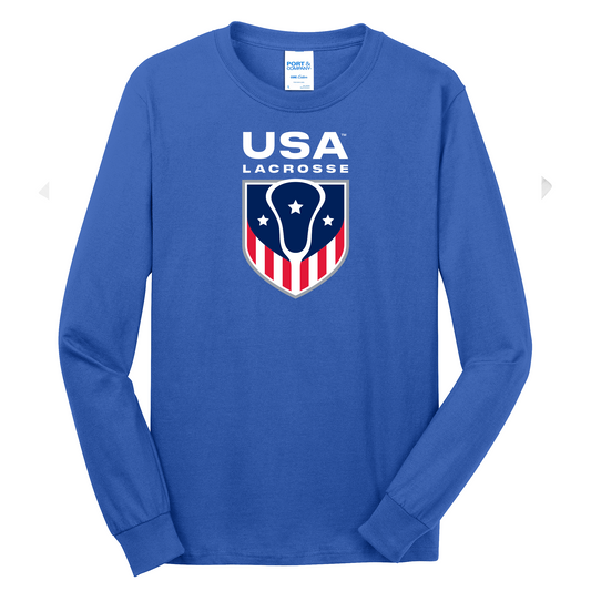 Adult's USA Lacrosse Cotton Long Sleeve