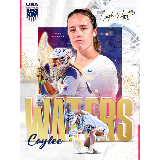 Girls Lacrosse Gift, Girl's Lacrosse Poster, Lacrosse Team Gift