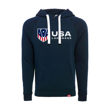 Adult's USA Lacrosse Sportiqe Tri-Blend Fleece Pullover Hoodie