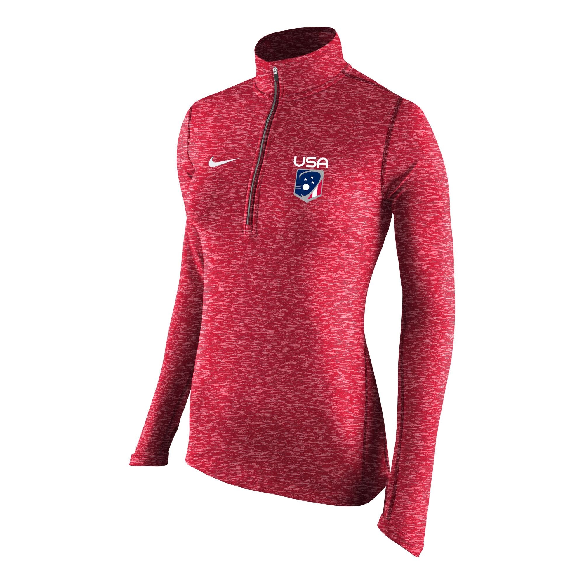 FINAL SALE Women's USA Nike Heathered Half-Zip Pullover