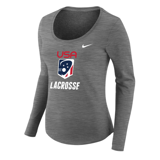 FINAL SALE: Women's Nike Dry Slub Long Sleeve Scoop T-shirt