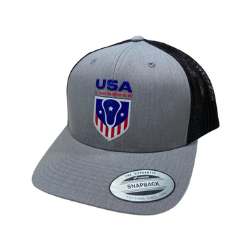 USA Lacrosse Snapback Raised Vinyl Logo Hat