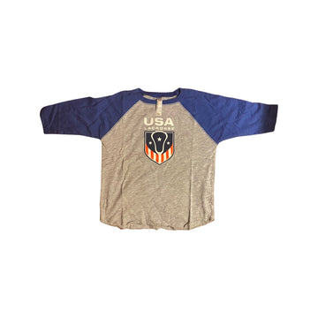 Youth Toddler USA Lacrosse Baseball T-Shirt